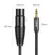 10. Ugreen kabel audio 3.5mm mini jack (męski) - XLR (żeński) 1m czarny (AV182)