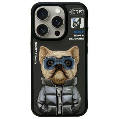 Etui Nimmy Cool&Cute 2.0 na iPhone 15 Pro - czarne