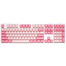 Ducky One 3 Gossamer Pink klawiatura Gaming USB US English Różowy, Biały