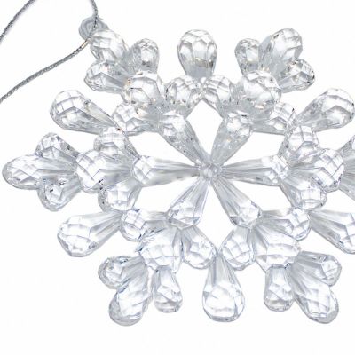 9. DEKORACJA WISZĄCA PŁATEK ŚNIEGU 12x12 CM WZÓR 3