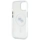 7. Etui Karl Lagerfeld IML Metal Karl&Choupette Head MagSafe na iPhone 14 - białe