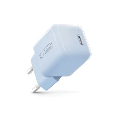 2. Ładowarka sieciowa Tech-Protect NCM25 USB-C PD 25W - niebieska