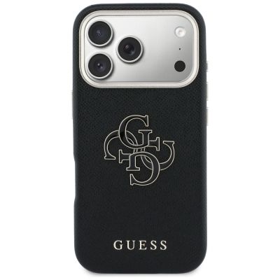 3. Etui Guess FW Resin Logo na iPhone 17 Pro Max - czarne
