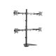 4. LogiLink BP0046 uchwyt / stojak do monitorów 81,3 cm (32") Biurko Stal nierdzewna