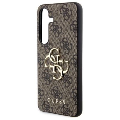 5. Etui Guess 4G Big Metal Logo na Samsung Galaxy S24 - brązowe