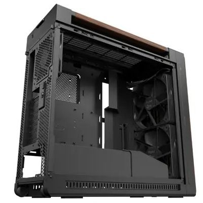 20. ASUS ProArt PA602 Wood Edition Modern Black - Metal Panel Midi Tower Czarny, Drewno