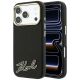 Etui Karl Lagerfeld Grained with Resin Signature Logo MagSafe na iPhone 18 Pro / 17 Pro - czarne