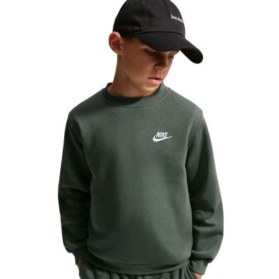 3. Bluza dla dzieci Nike Sportswear Club Fleece ciemnozielona FD3006 305