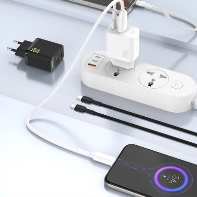 2. Ładowarka sieciowa Dudao A27 25W GaN USB-C - biała