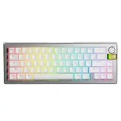 6. Klawiatura Glorious GMMK 3 Pro HE Wireless 65% Custom Gaming-Tastatur - Pre-Built, ANSI (USA), Fox HE Switches, srebrna