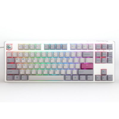 3. Ducky One 3 TKL Mist Grey klawiatura Gaming USB US English Szary