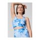 2. Top do ćwiczeń CASALL Blossom Square Neck Sports Top niebieski