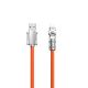 Kabel kątowy Dudao L24AL USB-A - Lightning o rotacji 180° 30W 1m - pomarańczowy