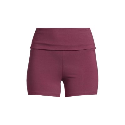 Legginsy treningowe damskie CASALL Sublime Folded Hotpants kolor bordowy