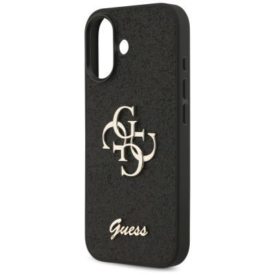 6. Etui Guess Fixed Glitter Big 4G na iPhone 17 - czarne