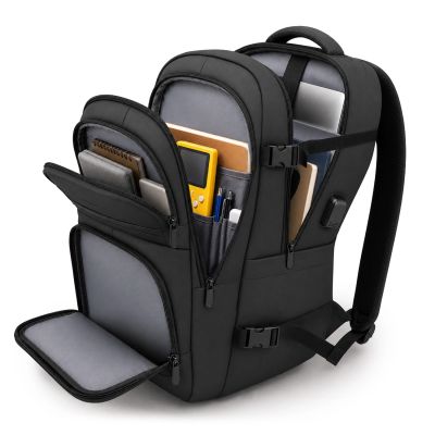 22. Plecak Wozinsky WPW-20L z kieszenią na laptopa podróżny 40x20x25 cm do luku bagażowego - czarny