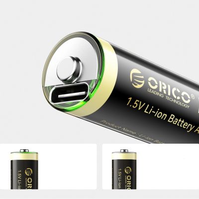 7. Bateria litowa Orico Ener-G EG5C 1,5 V 2100mWh akumulator AA USB-C 2 szt.