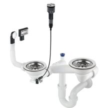 Syfon DEANTE SPACE-SAVER ZXY9983 do zlewozmywaka granitowego 1.5- i 2-komorowego