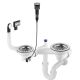 Syfon DEANTE SPACE-SAVER ZXY9983 do zlewozmywaka granitowego 1.5- i 2-komorowego