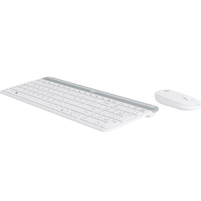 2. Logitech MK470 klawiatura Dołączona myszka Uniwersalne RF Wireless QWERTZ Niemiecki Biały