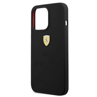 6. Etui Ferrari Silicone na iPhone 13 Pro Max - czarne
