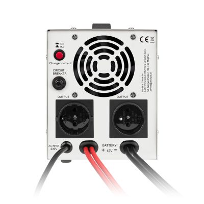 4. Zasilacz awaryjny KEMOT PROsinus-800 przetwornica z czystym przebiegiem sinusoidalnym i funkcją ładowania 12V 230V 800VA/500W