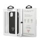 8. Etui Guess Saffiano Triangle Logo na iPhone 13 mini - czarne