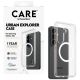 4. Etui CARE by PanzerGlass Urban Explorer Transparent w. White Qi na Samsung Galaxy S26 - przezroczyste