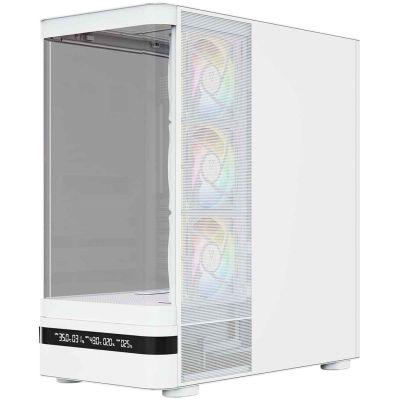 5. MODECOM OBUDOWA VOLCANO AQ 200 ARGB MIDI BIAŁA