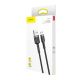 11. Kabel Baseus Cafule Cable CAMKLF-CG1 USB-A / micro USB 1.5A 2 m - czarno-szary