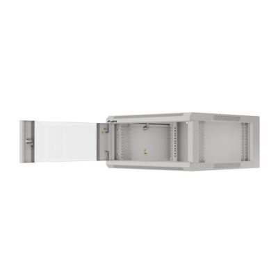 6. LANBERG SZAFA WISZĄCA 19" 4U 570X600 SZYBKI MONTAŻ (SZARA, FLAT PACK) WFFA-5604-10S