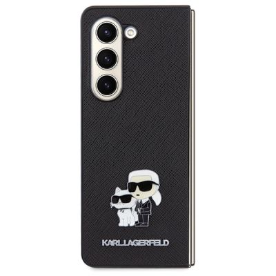 2. Etui Karl Lagerfeld Saffiano Karl&Choupette Pin na Samsung Galaxy Z Fold 5 - czarne