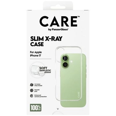 5. Etui CARE by PanzerGlass Fashionable X-Ray Soft Basic na iPhone 17 - przezroczyste