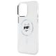 6. Etui Karl Lagerfeld IML Metal Choupette Head MagSafe na iPhone 13 Pro - białe