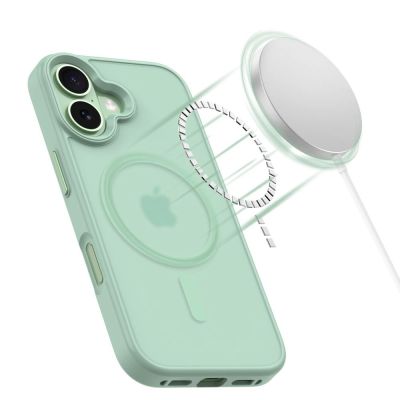 4. Etui Tech-Protect MagMat MagSafe na iPhone 17 - przezroczysto-zielone