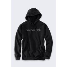 Bluza z kapturem Carhartt Marquette Logo Sweatshirt - black/gray rozmiar: m