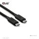 7. CLUB3D CAC-2501 kabel Thunderbolt 1 m 120 Gbit/s Czarny