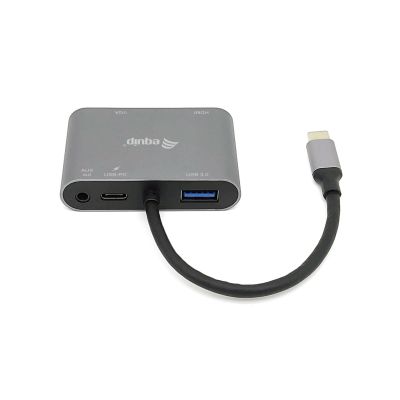 2. Equip 133483 stacja dokująca Przewodowa USB 3.2 Gen 1 (3.1 Gen 1) Type-C Czarny, Szary