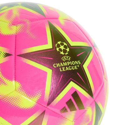 3. Piłka nożna adidas UCL Club 26/27 League Stage różowo-żółta KE9760
