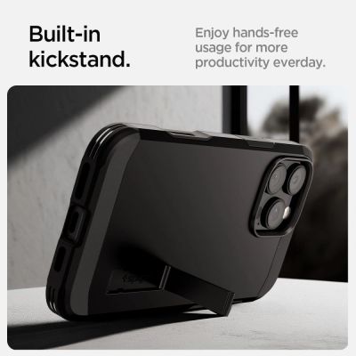 13. Etui Spigen Tough Armor "T" MagSafe na iPhone 16 Pro Max - czarne