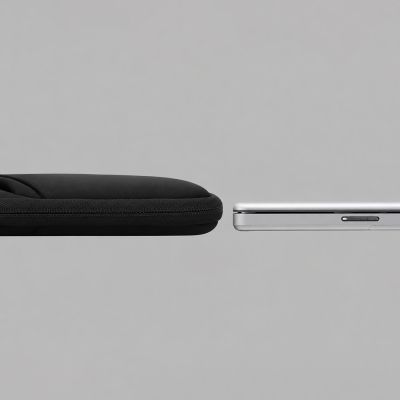 4. Torba na laptop Wozinsky WNT-17B 17.3" z chowaną rączką neoprenowa - czarna