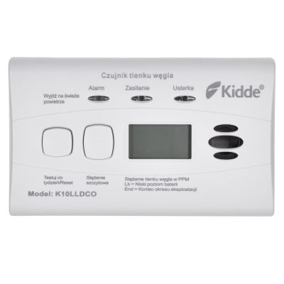 2. Czujnik tlenku węgla i czadu LCD K10LLDCO Kidde