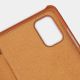 10. Nillkin Qin Case etui do Xiaomi Redmi Note 11T 5G / Note 11S 5G / Note 11 5G (China) / Poco M4 Pro 5G osłona na aparat kabura pokrowiec obudowa z klapką brązowy