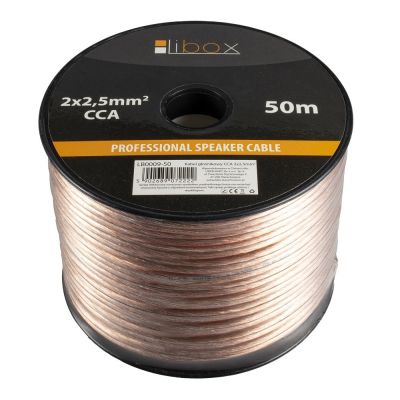 2. LIBOX KABEL GŁOŚNIKOWY LB0009-50 2X2,5MM (50M)