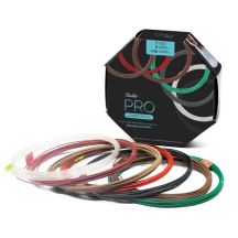 3Doodler PRO-FILLS materiały drukarskie 3D Miedź, Kwas polimlekowy (PLA), Polikwas mlekowy z włóknem węglowym (PLA-CF), Włókno drzewne Miedź, Zielony, Szary, Biały, Drewno, Czerwony, Brąz