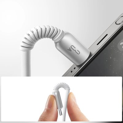 8. Kabel Joyroom S-A51 Cutting-Edge Series 3A USB-A - USB-C 1,2m - jasnoszary