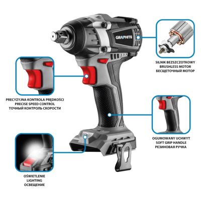 6. Graphite 58G028 wkrętak zasilany/zakrętark udarowy