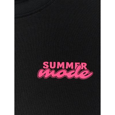 6. T-shirt loose z nadrukiem dziewczęcy 4F 4FJRSS26TTSHF3910-20S