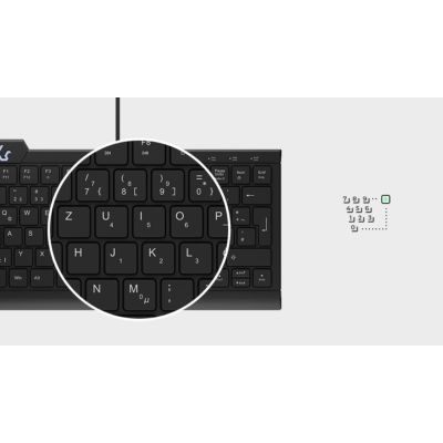 4. KeySonic KSK-5010ELC (DE) klawiatura Dom USB QWERTZ Niemiecki Czarny