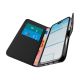 5. Etui Puro Wallet Stand na iPhone 17 Air z ekoskóry, z klapką, portfelem i funkcją podstawki - czarne